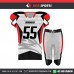 HAWKS TEXTURE BLACK  AMERICAN FOOTBALL UNIFORMS 