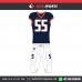 LINED BLUE DESIGN  AMERICAN FOOTBALL UNIFORMS 
