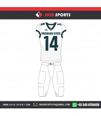 MICHIGAN STATE GROSS GREEN   AMERICAN FOOTBALL UNIFORMS 
