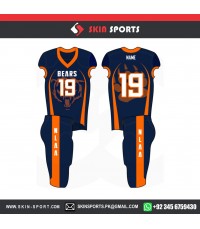 BEARS ORANGE NAVY  AMERICAN FOOTBALL UNIFORMS