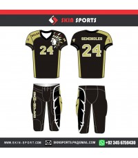 SEMINOLES KHAKKI BLACK  AMERICAN FOOTBALL UNIFORMS