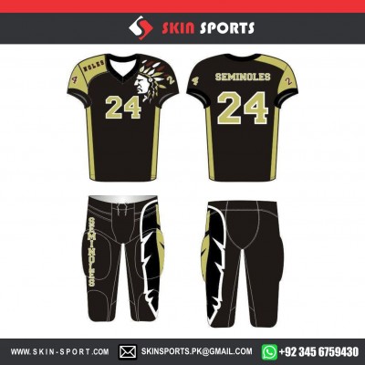 SEMINOLES KHAKKI BLACK  AMERICAN FOOTBALL UNIFORMS